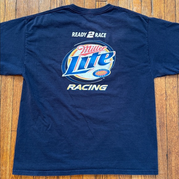 1999 Rusty Wallace NASCAR Miller Lite Ready 2 Race Vintage T-Shirt - Picture 2 of 11